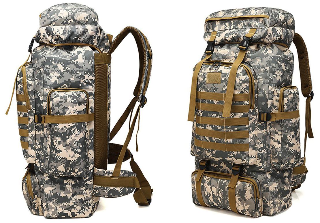 80L Large Military MOLLE Tactical Army Backpack Rucksack – ERucks