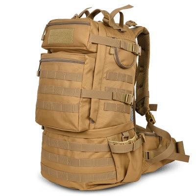 50L Military MOLLE Tactical Army Backpack with Waist Strap-Khaki-ERucks