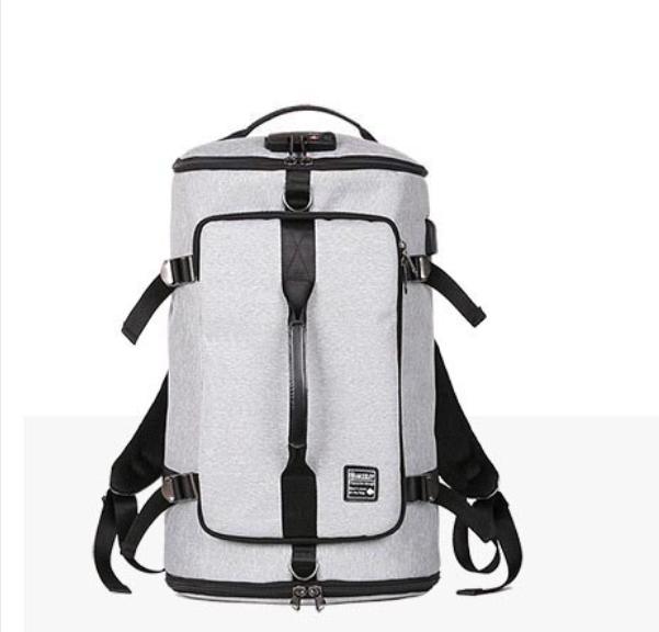 Medium Oxford Anti-Theft Barrel Duffel Bag Backpack with USB Charging   ERucks