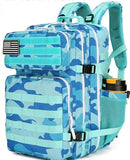 45L 3P Military Molle "Green Blue Camouflage" Tactical Backpack