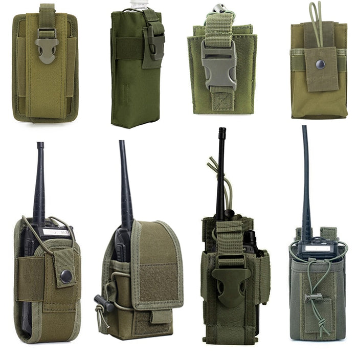 Molle 1000D Nylon Tactical Molle Walkie Talkie Pouch