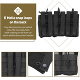 Molle Tactical 600D 5.56 Triple Magazine Double-Layer Mag Pouch