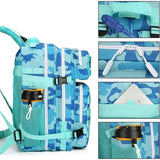 45L 3P Military Molle "Green Blue Camouflage" Tactical Backpack