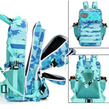 45L 3P Military Molle "Green Blue Camouflage" Tactical Backpack