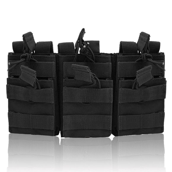 Molle Tactical 600D 5.56 Triple Magazine Double-Layer Mag Pouch