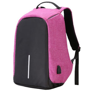 Original Anti-Theft Backpack With USB Charging-Hot Pink-ERucks