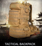 50L Military MOLLE Tactical Army Backpack with Waist Strap