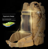 50L Military MOLLE Tactical Army Backpack with Waist Strap