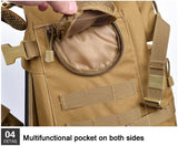 50L Military MOLLE Tactical Army Backpack with Waist Strap