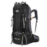 60L High Capacity Camping Hiking Backpack-Midnight Black-ERucks