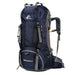 60L High Capacity Camping Hiking Backpack-Deep Blue-ERucks