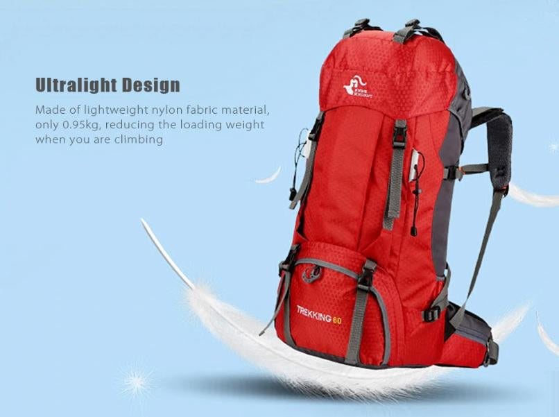 60L High Capacity Camping Hiking Backpack