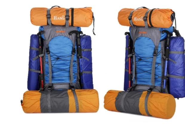 70L Waterproof Durable Oxford Nylon Camping & Climbing Rucksack
