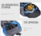 70L Waterproof Durable Oxford Nylon Camping & Climbing Rucksack