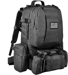 50L Military MOLLE 600D 4 in 1 Tactical Army Backpack