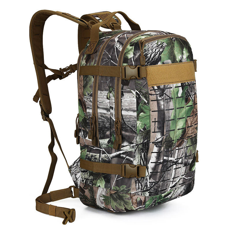30L Camping Hiking Military Backpack-Leaf Camo-ERucks
