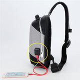 Compact Cross Body Single Shoulder Backpack with USB Charging-Black-10 To 15 inch-ERucks