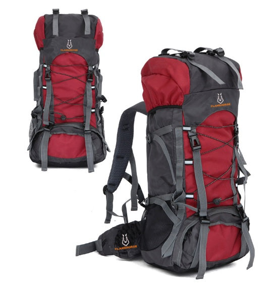 60L Nylon/Oxford Waterproof Camping Hiking Trekking Rucksack