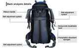 70L Nylon Camping Trekking Hiking Rucksack