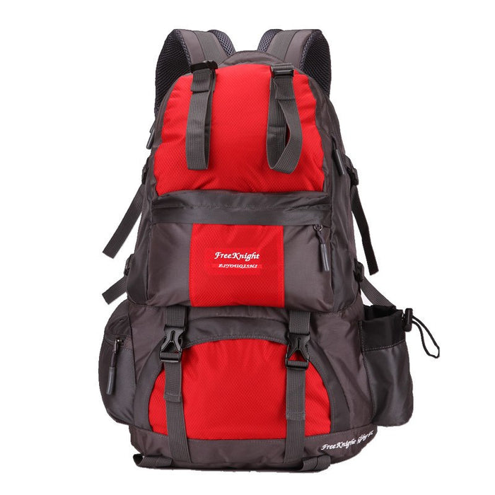 50L High Capacity Outdoor Hiking Camping Trekking Backpack-Deep Red-ERucks