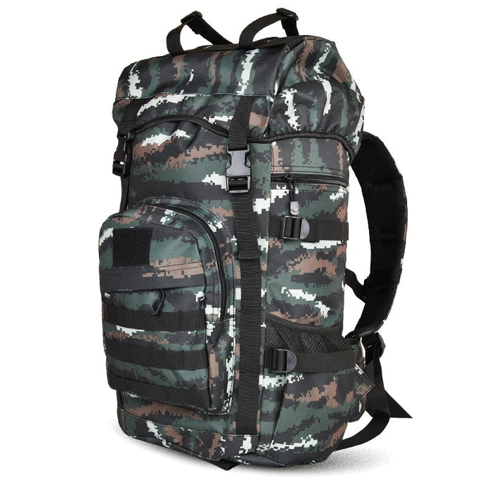 50L Molle/PALS Top Loaded Hiking Rucksack with Raincover