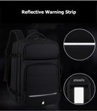 Large Capacity Expandable 17in Laptop Backpack with USB Charging