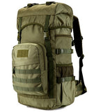 50L Molle/PALS Top Loaded Hiking Rucksack with Raincover