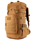 50L Molle/PALS Top Loaded Hiking Rucksack with Raincover