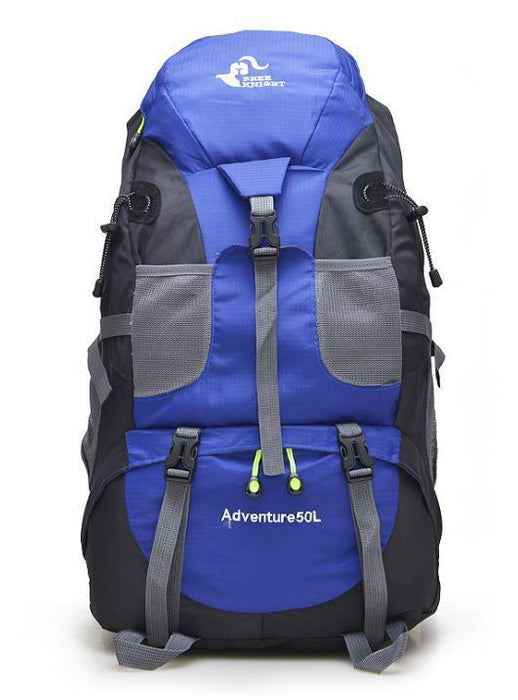 50L Large Waterproof Climbing Hiking Mountaineering Backpack-Ice Blue-ERucks