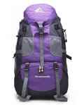50L Large Waterproof Climbing Hiking Mountaineering Backpack-Deep Purple-ERucks