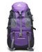 50L Large Waterproof Climbing Hiking Mountaineering Backpack-Deep Purple-ERucks