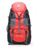 50L Large Waterproof Climbing Hiking Mountaineering Backpack-Bonfire Red-ERucks