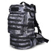 50L Military MOLLE Tactical Army Backpack with Waist Strap-Python Black Camo-ERucks