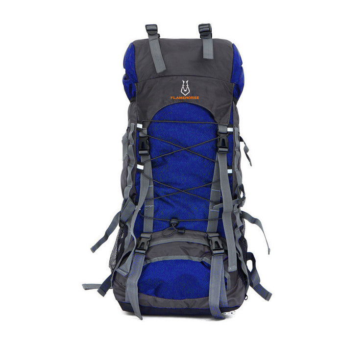 60L Nylon/Oxford Waterproof Camping Hiking Trekking Rucksack-Glacier Blue-ERucks