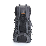 60L Nylon/Oxford Waterproof Camping Hiking Trekking Rucksack-Tech Black-ERucks