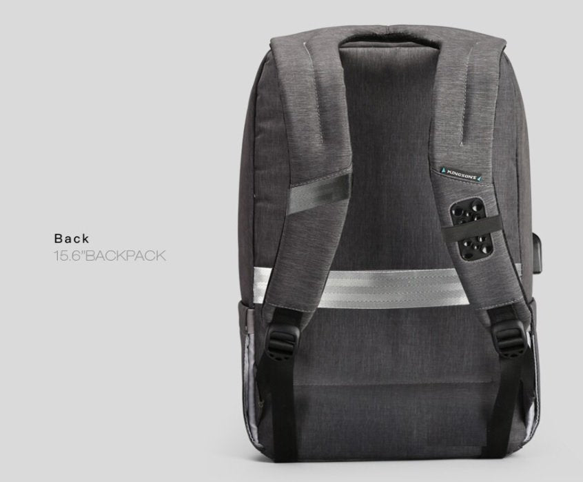 Medium Shockproof 15" Laptop Backpack with USB Charging