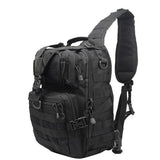 20L Military MOLLE 600D Modular Tactical Army Crossbody Sling Bag-Tactical Black-ERucks