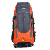 70L Nylon Camping Trekking Hiking Rucksack-Sunrise Orange-ERucks