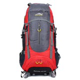 70L Nylon Camping Trekking Hiking Rucksack-Burnt Red-ERucks