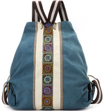 Women's Canvas Boho Backpack