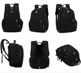 17" Laptop Swiss Design Heavy Duty Backpack with USB Charging Port and Lock