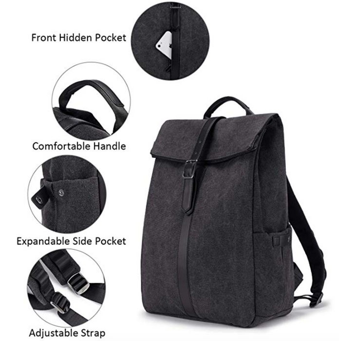 Women's Oxford Casual Fold Over 15" Laptop Backpack