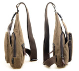 Men's Mini Canvas Shoulder Sling Bag