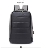 Medium Men's Anti-Theft 15" Laptop Backpack with USB Charging and TSA Lock