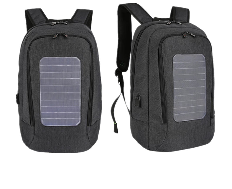 Anti-Theft Solar Powered 15" Laptop Backpack with USB Charging