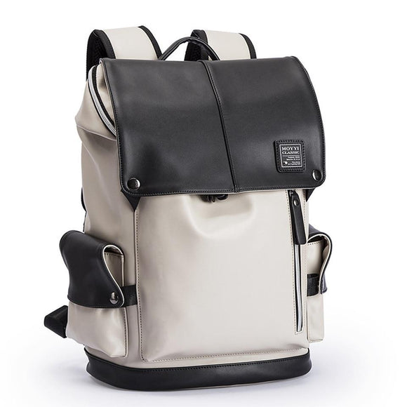 The Executive Women's Leather Laptop Backpack with USB Charging