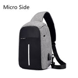 Small Original Anti-Theft Backpack Cross Body Single Shoulder With USB Charging