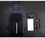 Small Original Anti-Theft Backpack Cross Body Single Shoulder With USB Charging