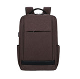 Classic Medium Oxford School 15" Laptop Backpack with USB Charging