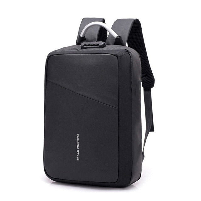 eRucks Men's Anti-Theft Travel 15" Laptop Backpack with USB Charging and TSA Lock